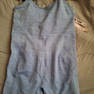 Blue Victoria Secret PINK Sleeveless Workout Onesie